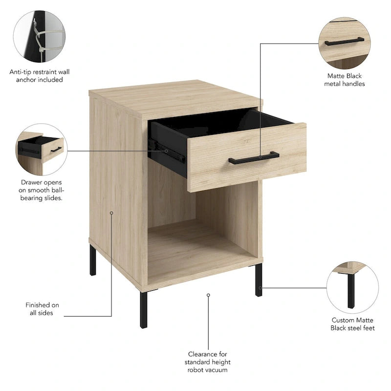 Table d'appoint de salon avec tiroir Bush Furniture Essence