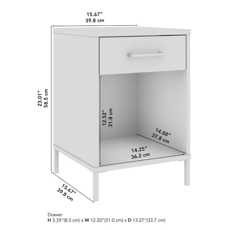 Table d'appoint de salon avec tiroir Bush Furniture Essence