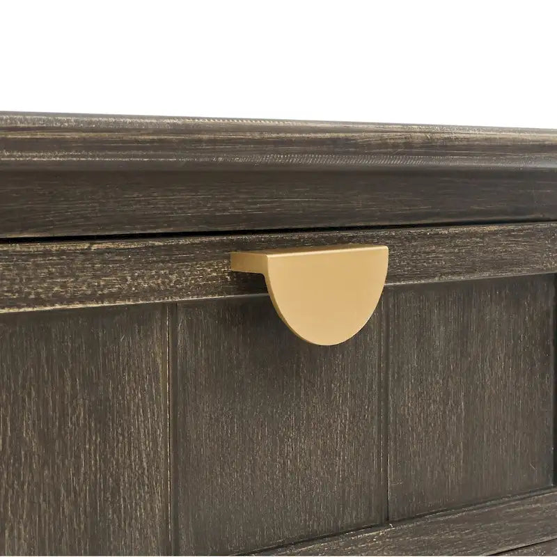 Table de chevet à 2 tiroirs, style américain, table d'appoint, convient pour chambre, salon, bureau