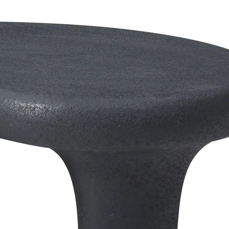 Table basse Cloud en fibre de verre de 47,24 po, table vintage avec 3 pieds de support, table basse irrégulière, aucun assemblage requis