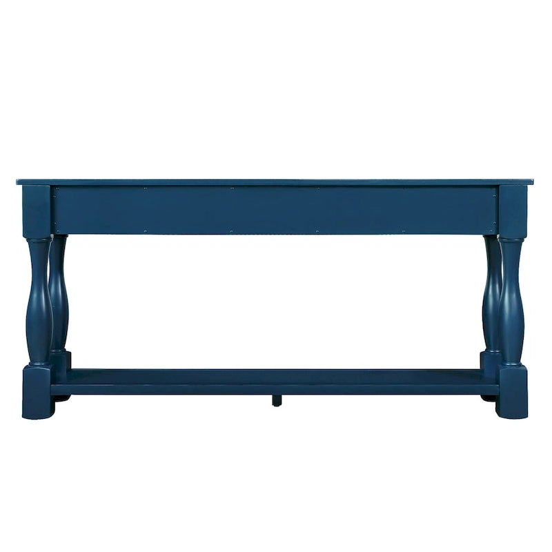 Console en bois avec 3 tiroirs et 1 étagère inférieure