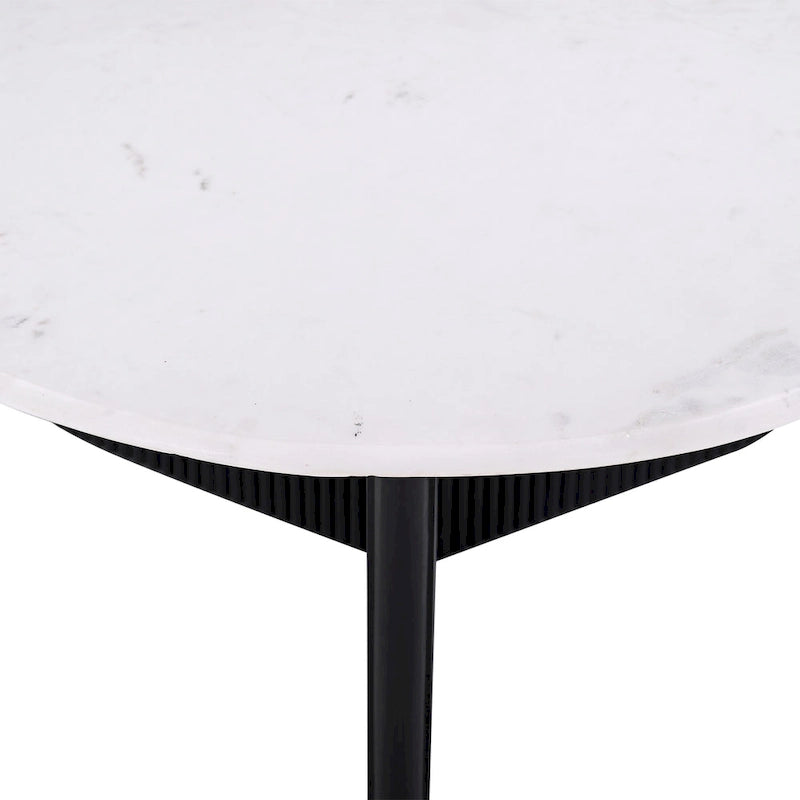 Table basse piédestal Pearce 31 po avec plateau en marbre