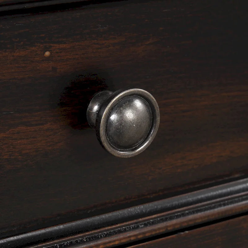 Console en bois de pin avec 4 tiroirs et étagère inférieure pour entrée ou couloir