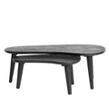 Tables basses gigognes oblongues en bois - 43,0L x 21,0l x 15,0H