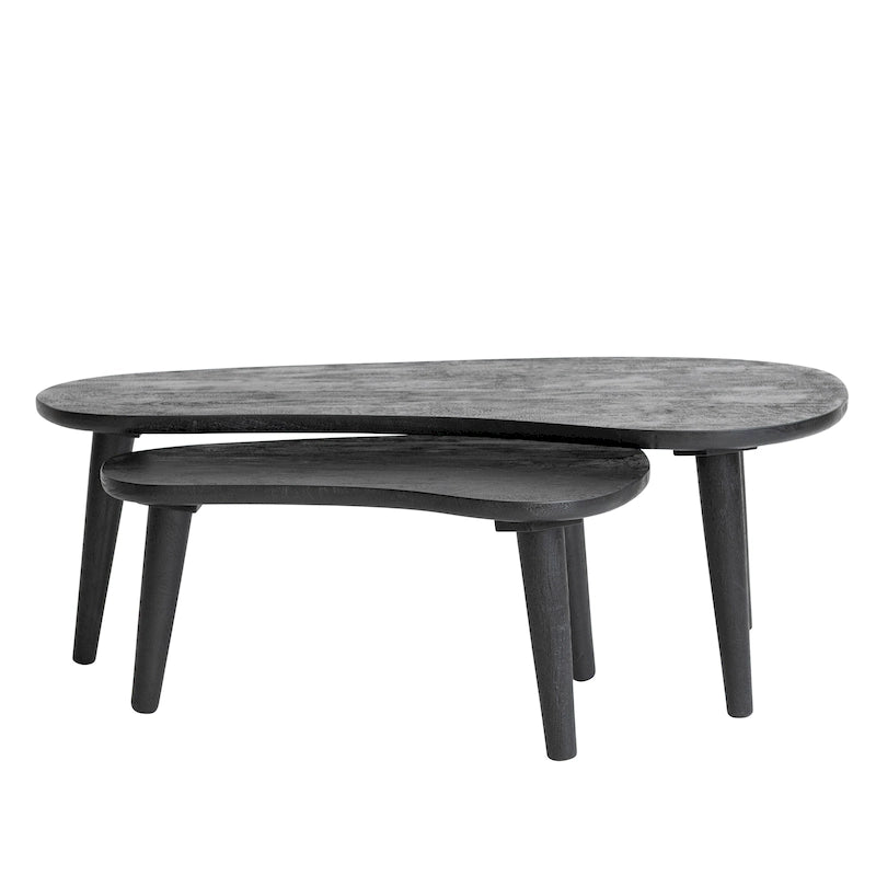 Tables basses gigognes oblongues en bois - 43,0L x 21,0l x 15,0H