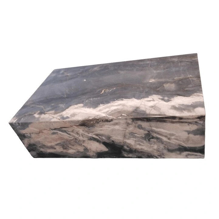 BETACH Table basse en marbre véritable - Marbre noir Phantom