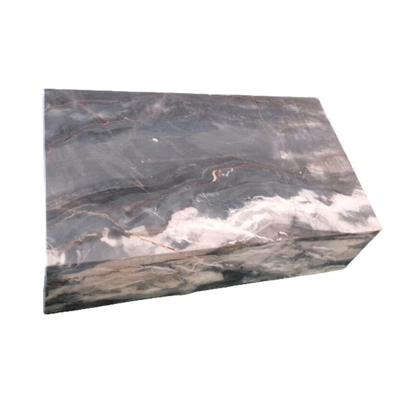BETACH Table basse en marbre véritable - Marbre noir Phantom