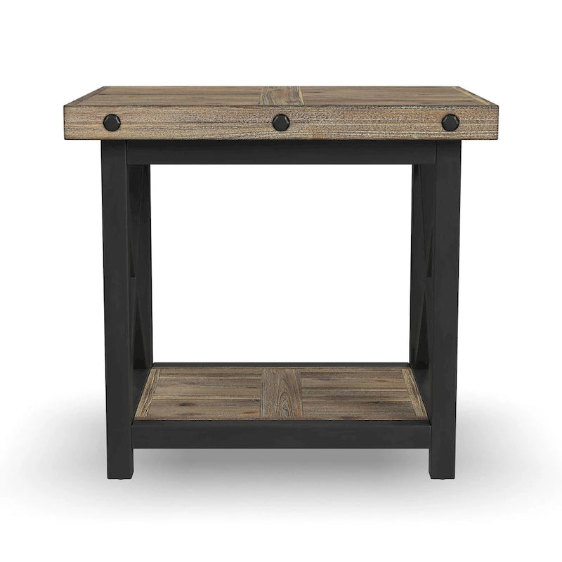 Table d'appoint en bois marron Carpenter Homestyles - 21 x 23 x 25