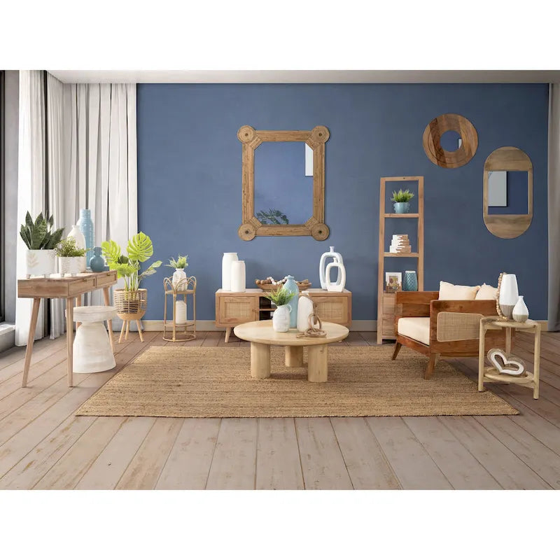 Sagebrook Home Paires de Tables Basses Élegantes en Bois de Mangue pour Intérieurs Modernes
