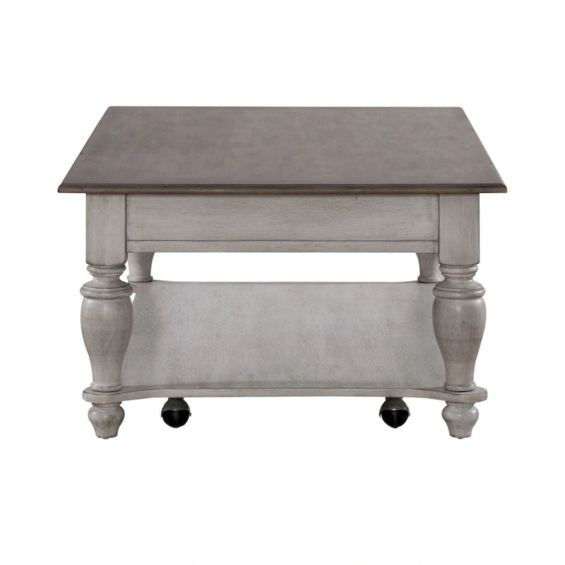 Ensemble de 3 tables basses en option Ocean Isle Blanc antique