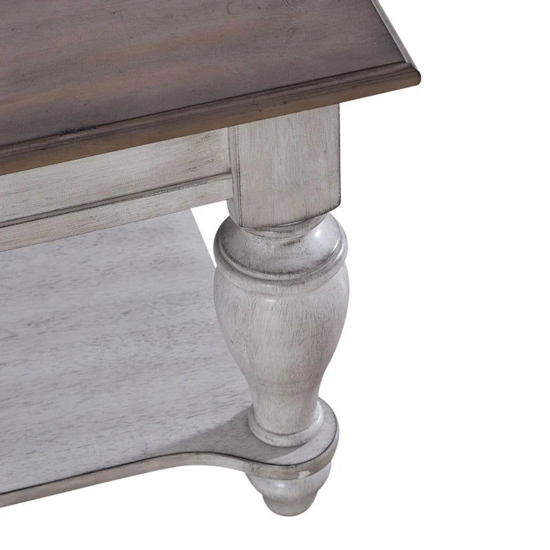 Ensemble de 3 tables basses en option Ocean Isle Blanc antique