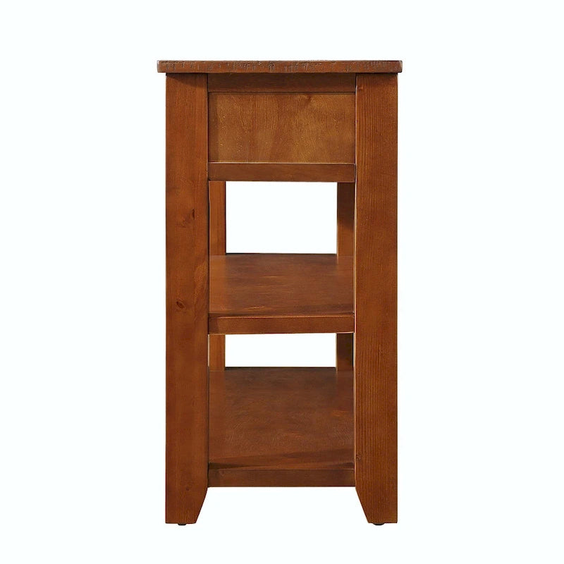 Console en bois massif de pin de 48 pouces