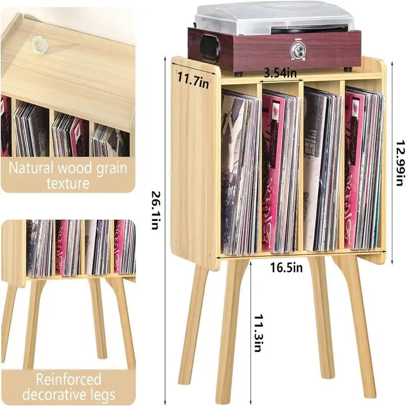Petit support de platine vinyle - 11.7 in - 16.5 x 11.7 x 26.1