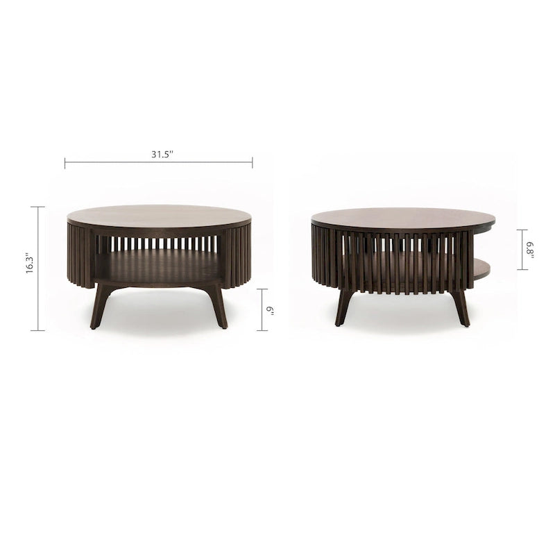 Table basse de salon moderne avec rangement Sierra Studio London