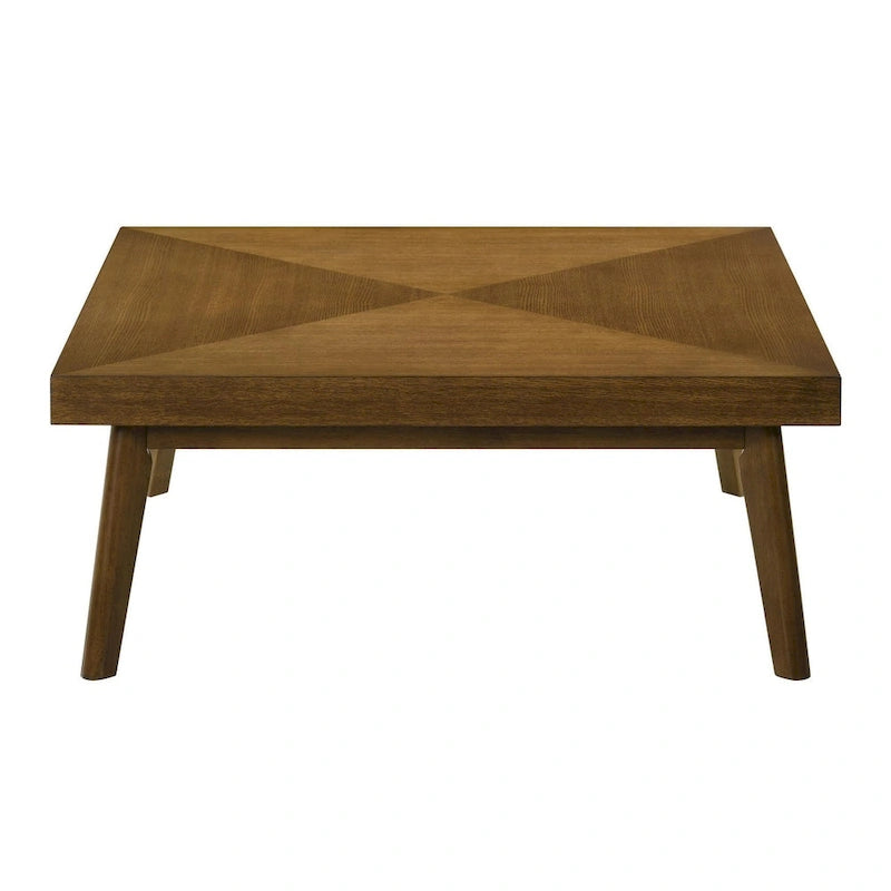 Table basse Hayward en noyer avec parquet en losange