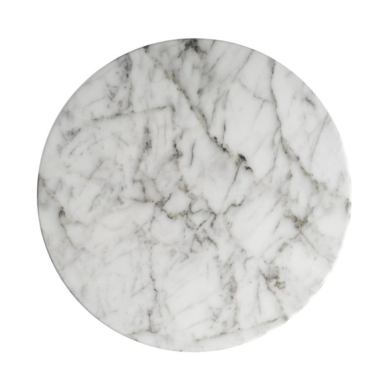 Table d'appoint Studio London Monia élégante en faux marbre pour l'intérieur et l'extérieur