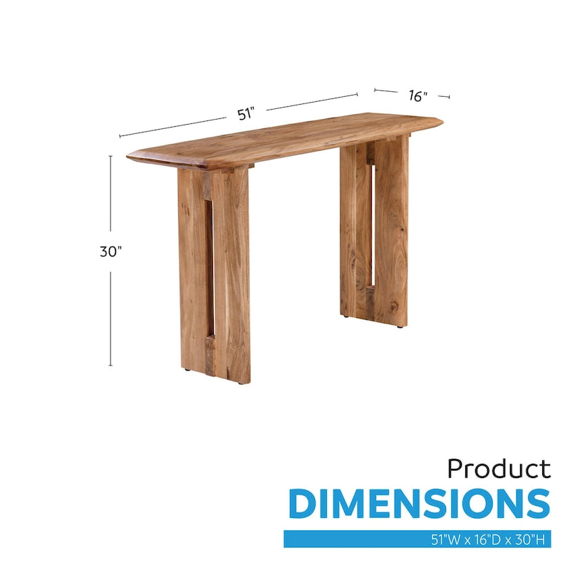Table console Marisol 51 po en bois