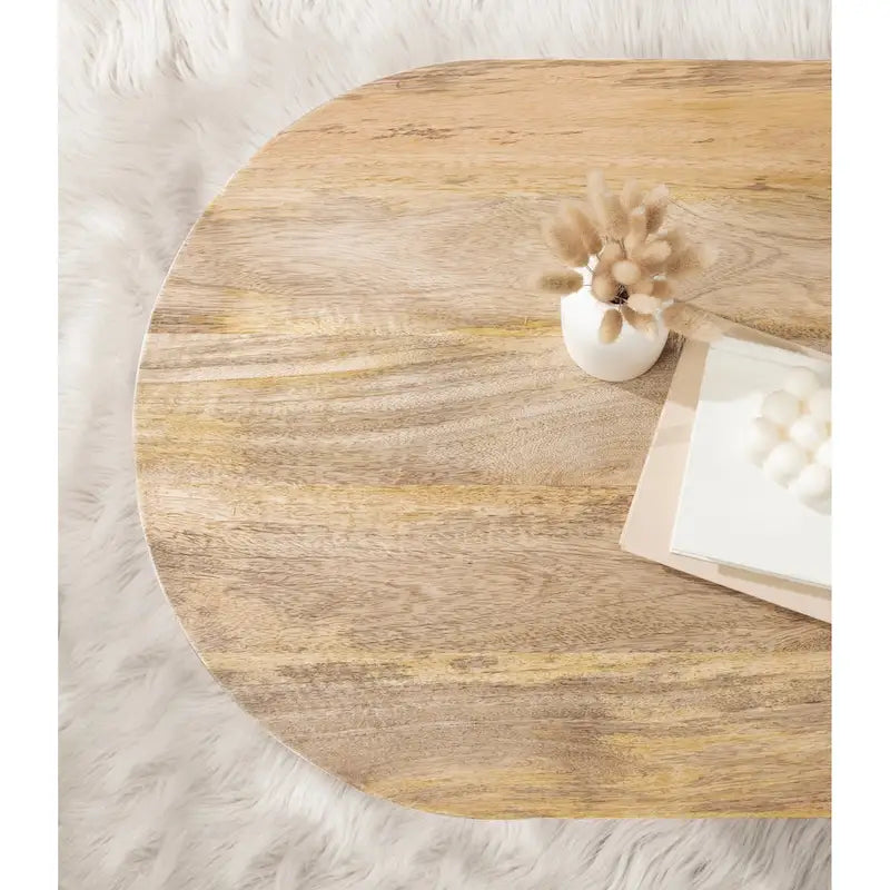 Table basse ovale en bois Kate et Laurel Conan