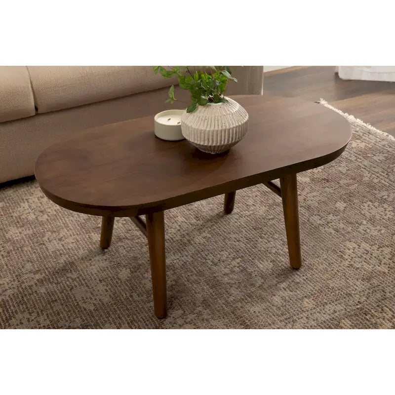 Table basse ovale en bois Kate et Laurel Conan