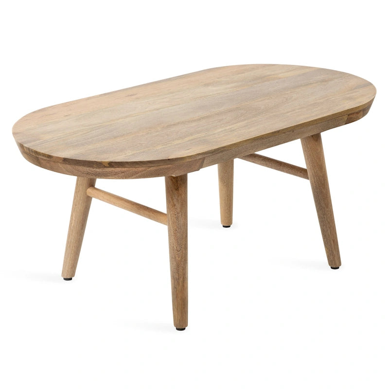 Table basse ovale en bois Kate et Laurel Conan