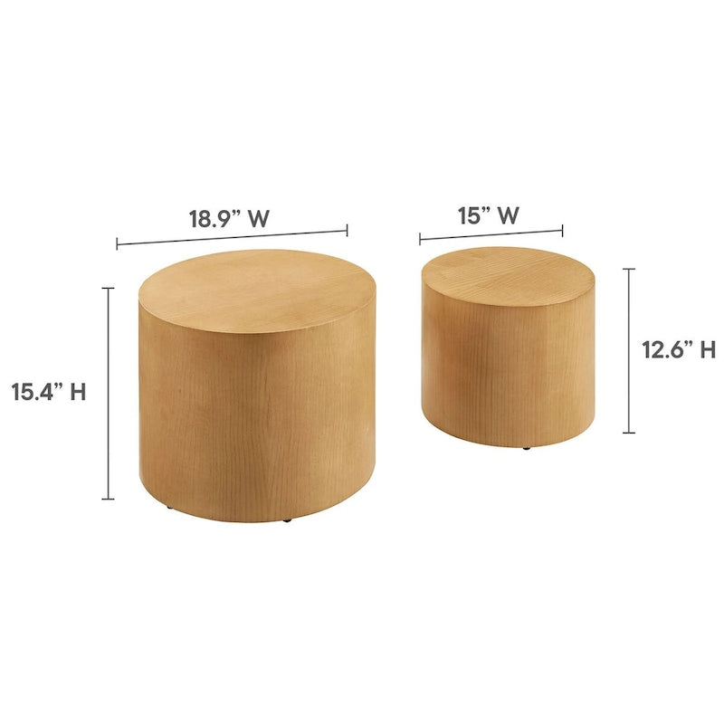 Tables basses gigognes Amani (lot de 2)