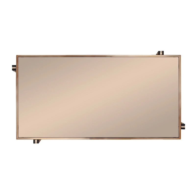 Table basse rectangulaire, Table basse avec plateau miroir, Tables basses modernes, Table d'appoint pour le salon