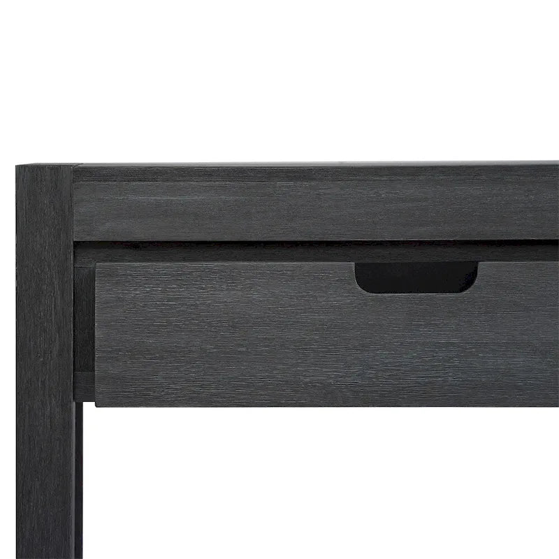 Console en bois avec 2 tiroirs et 1 étagère pour couloir et salon