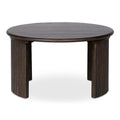 NADAAL STUDIOS Pence, Petite table basse ovale, Marron foncé