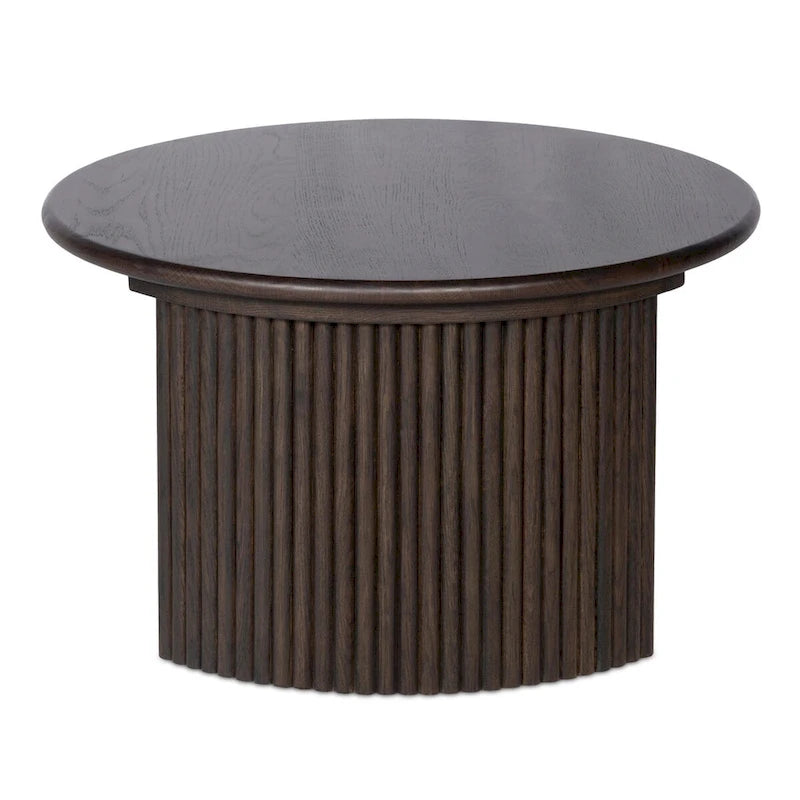 NADAAL STUDIOS Pence, Petite table basse ovale, Marron foncé
