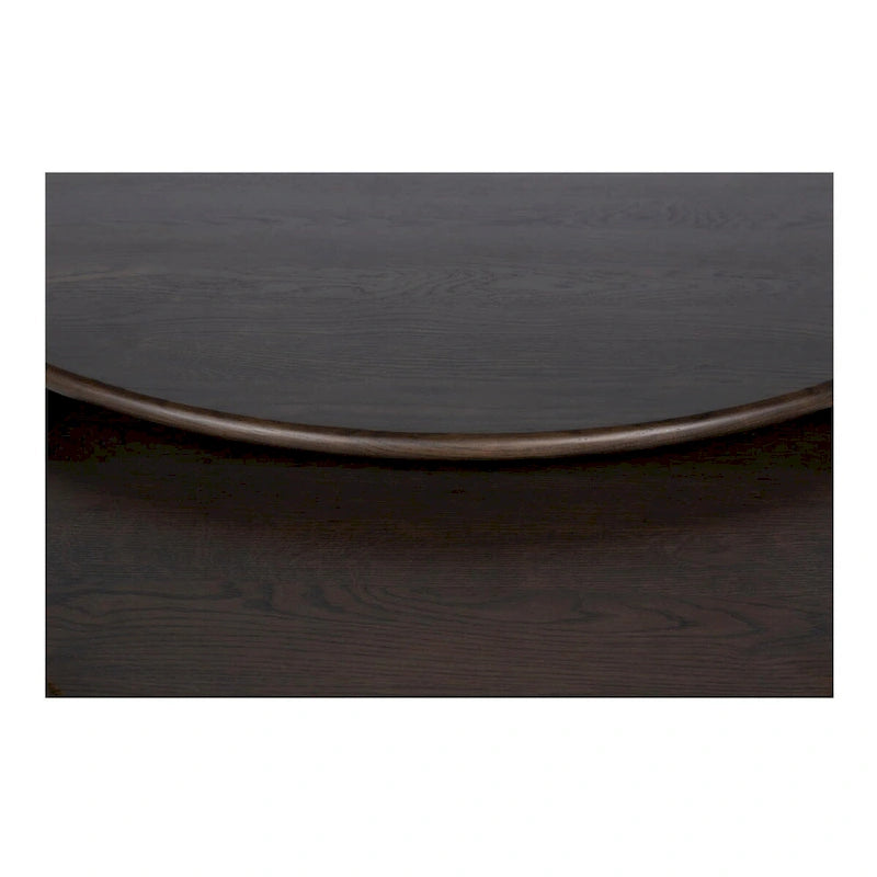 NADAAL STUDIOS Pence, Petite table basse ovale, Marron foncé