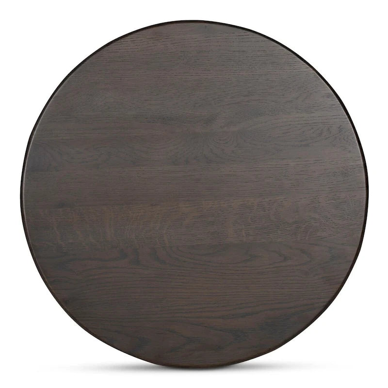 NADAAL STUDIOS Pence, Petite table basse ovale, Marron foncé