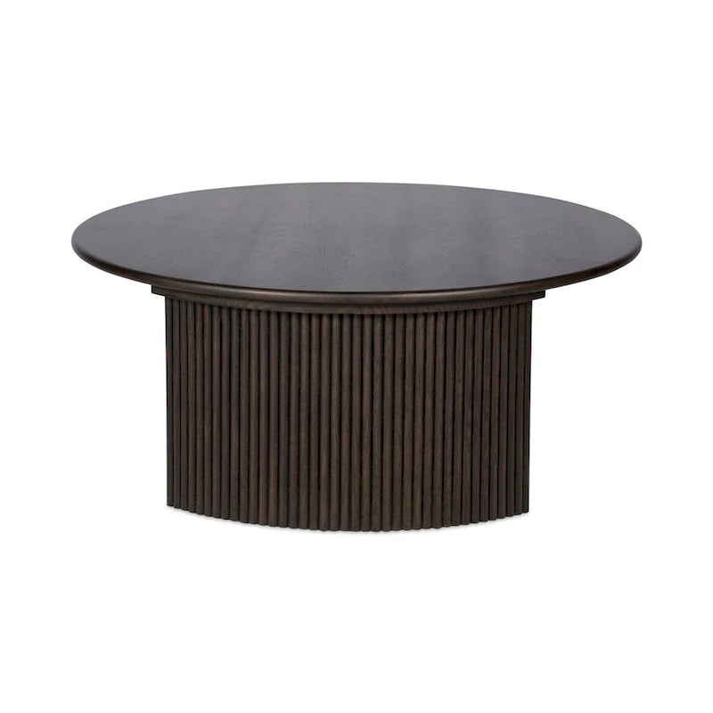 NADAAL STUDIOS Pence, Petite table basse ovale, Marron foncé