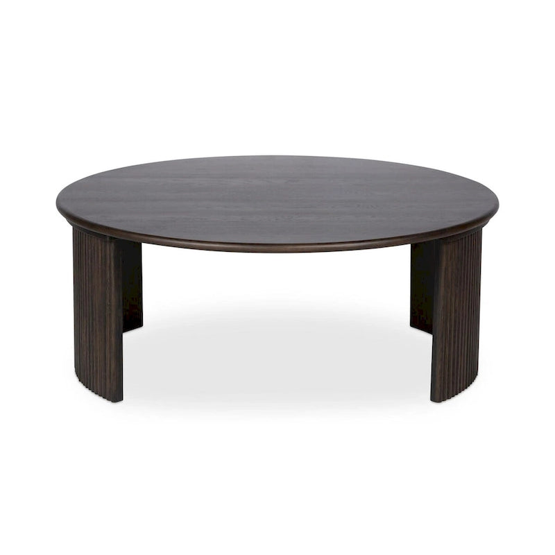 NADAAL STUDIOS Pence, Petite table basse ovale, Marron foncé