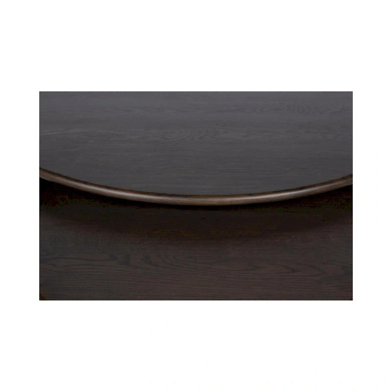 NADAAL STUDIOS Pence, Petite table basse ovale, Marron foncé