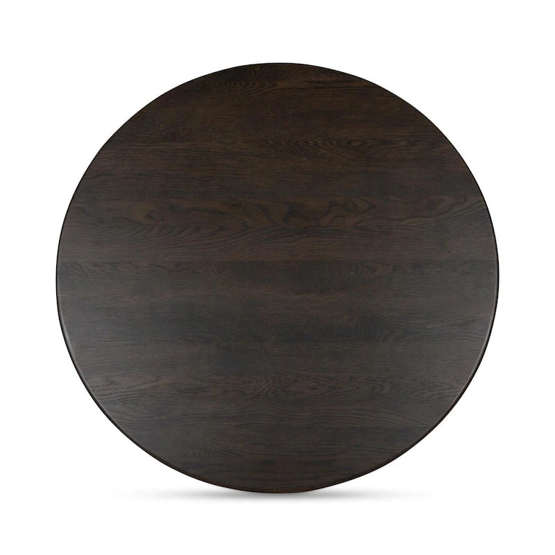 NADAAL STUDIOS Pence, Petite table basse ovale, Marron foncé