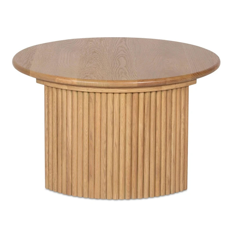 NADAAL STUDIOS Pence, Petite table basse ovale, Marron foncé
