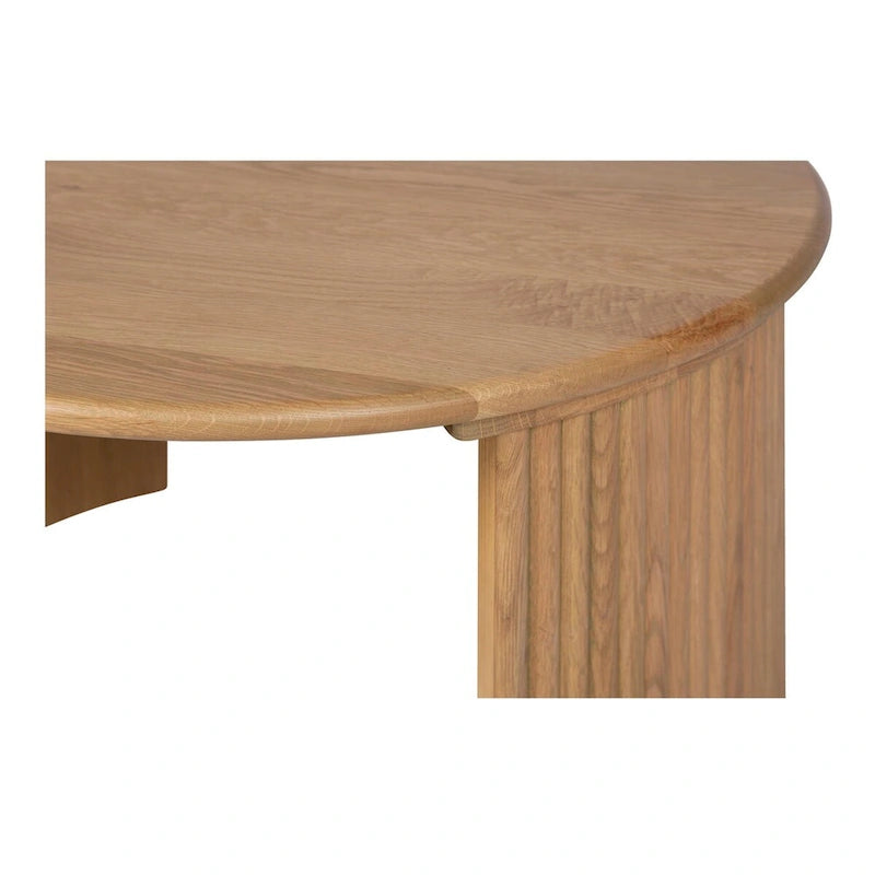 NADAAL STUDIOS Pence, Petite table basse ovale, Marron foncé