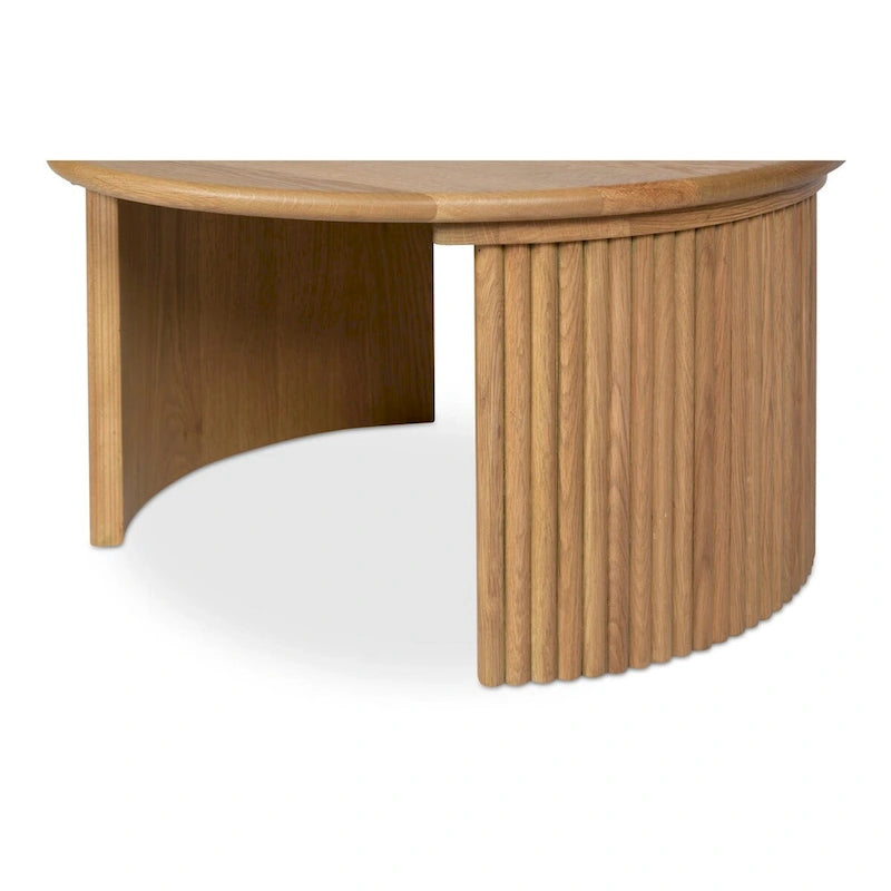 NADAAL STUDIOS Pence, Petite table basse ovale, Marron foncé