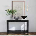 Console en bois massif Petter avec étagère par East at Main