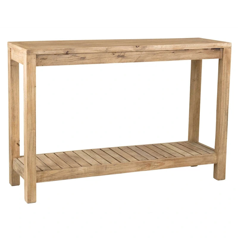 Console en bois massif Petter avec étagère par East at Main