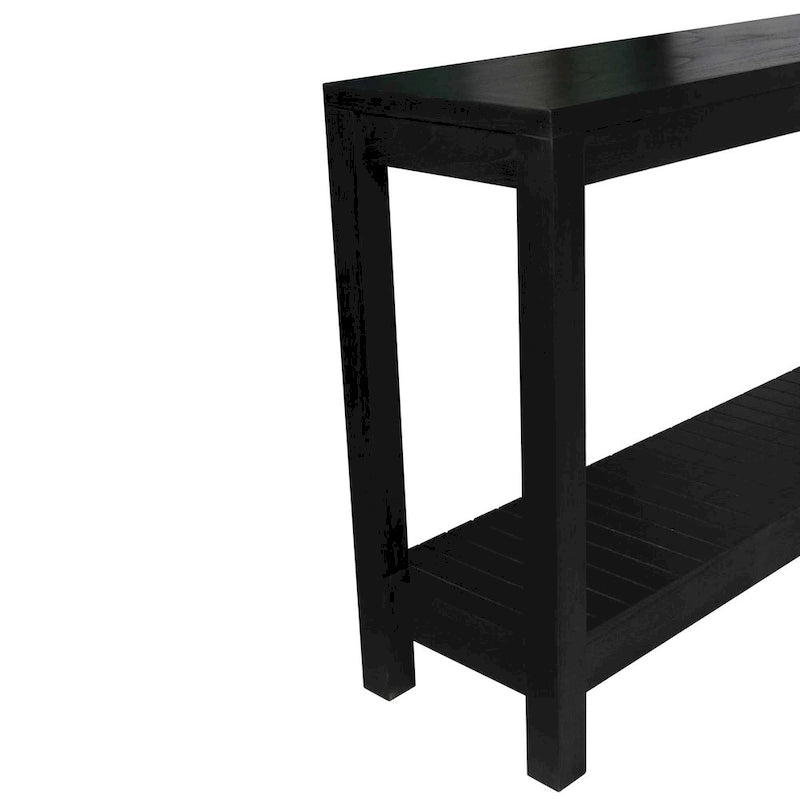 Console en bois massif Petter avec étagère par East at Main