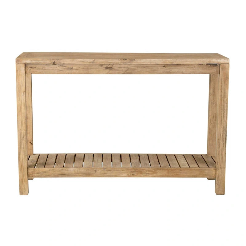 Console en bois massif Petter avec étagère par East at Main