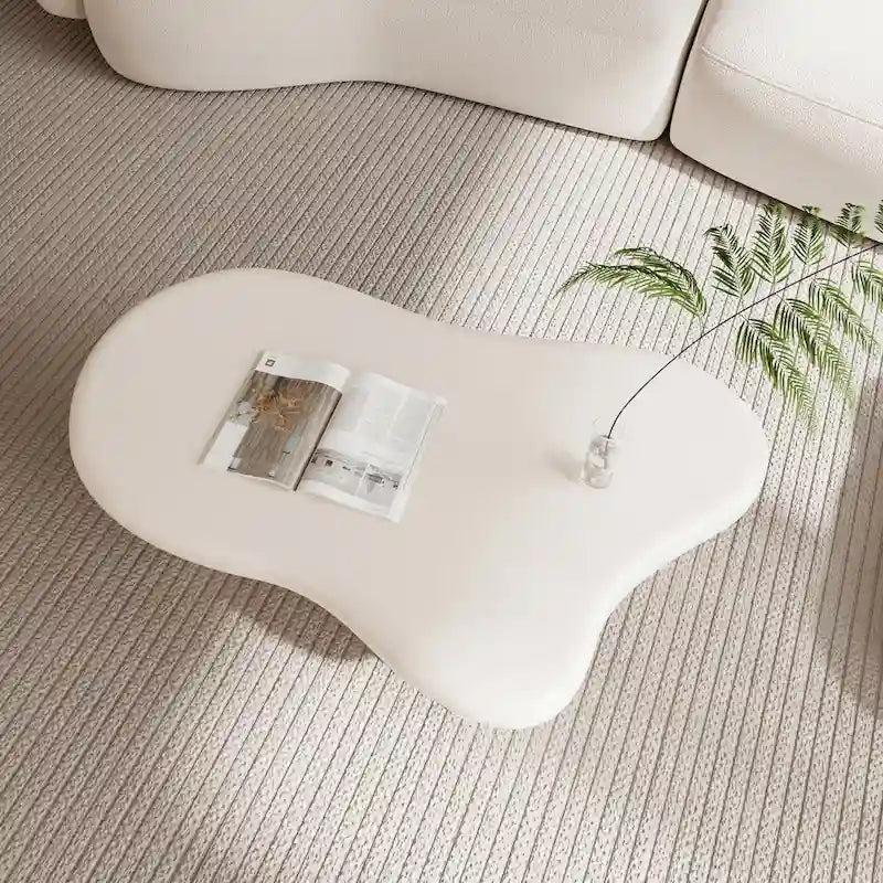 Table basse en bois en forme de nuage pour salon