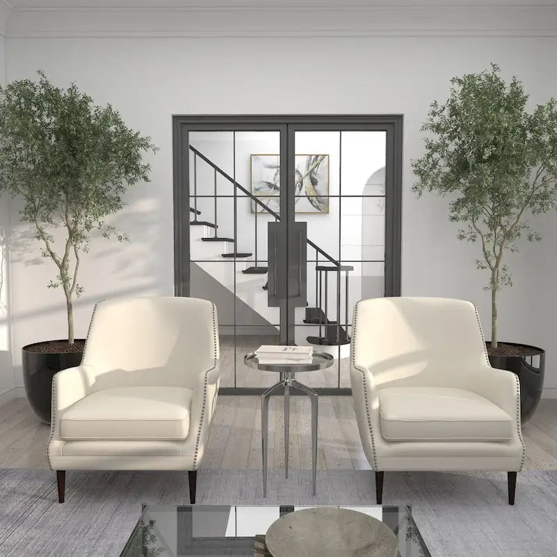 Table d'appoint inspirée d'un plateau en métal aluminium avec 3 pieds tripodes – Or, Argent ou Noir – Décor Roche River