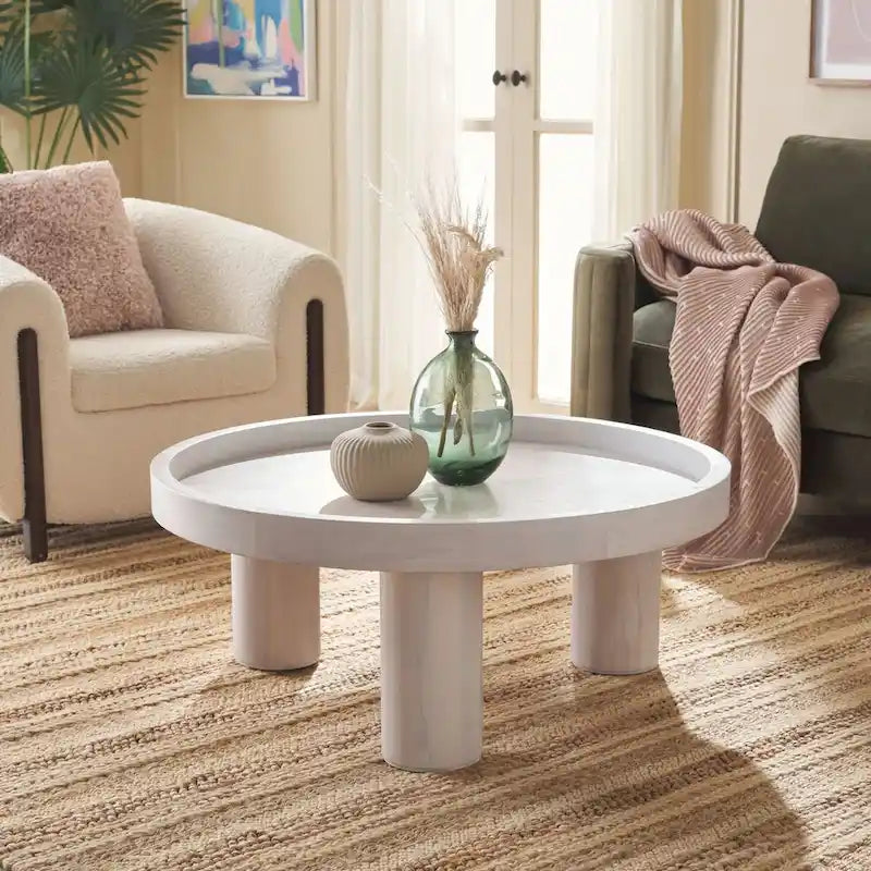 Table basse ronde à 3 pieds SAFAVIEH Home Meek - 36Lx36Px15H
