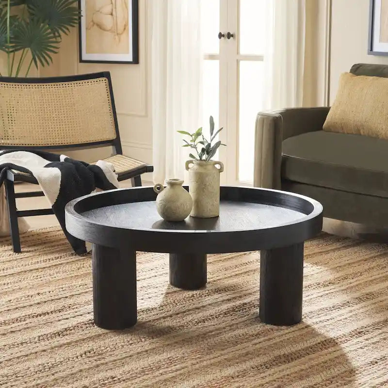 Table basse ronde à 3 pieds SAFAVIEH Home Meek - 36Lx36Px15H