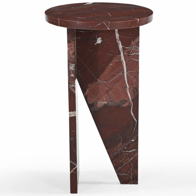 SAFAVIEH Couture Devlin Table d'appoint en marbre - 12Wx12Dx20H