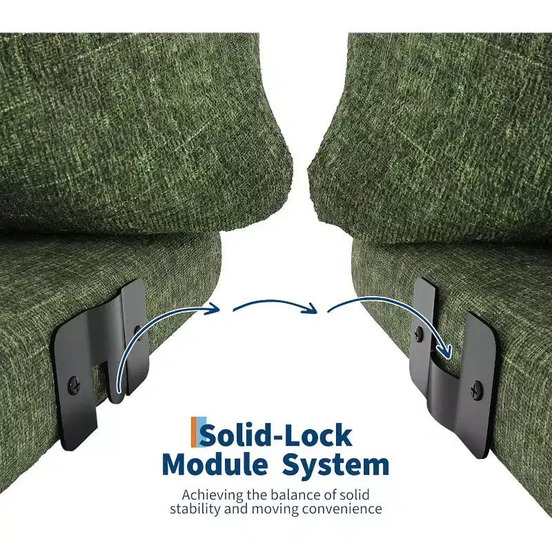Canapé d'amour modulaire en tissu chenille, canapé nuage 2 places avec éponge haute résilience, canapé sans armature pour petit espace
