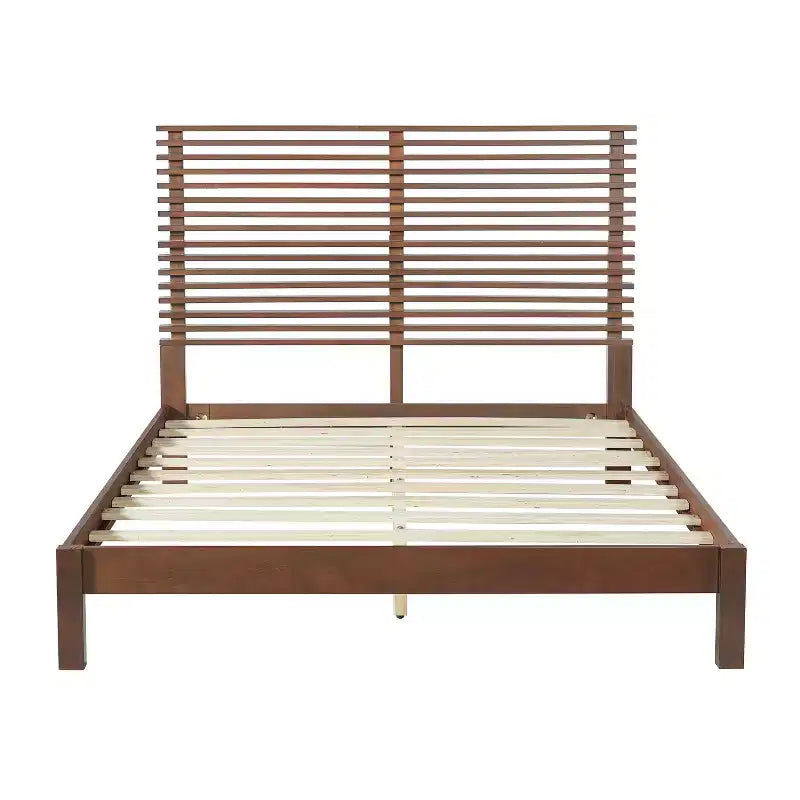 Christopher Knight Home Eunji - Cadre de lit moderne en bois de pin avec tête de lit à lattes horizontales